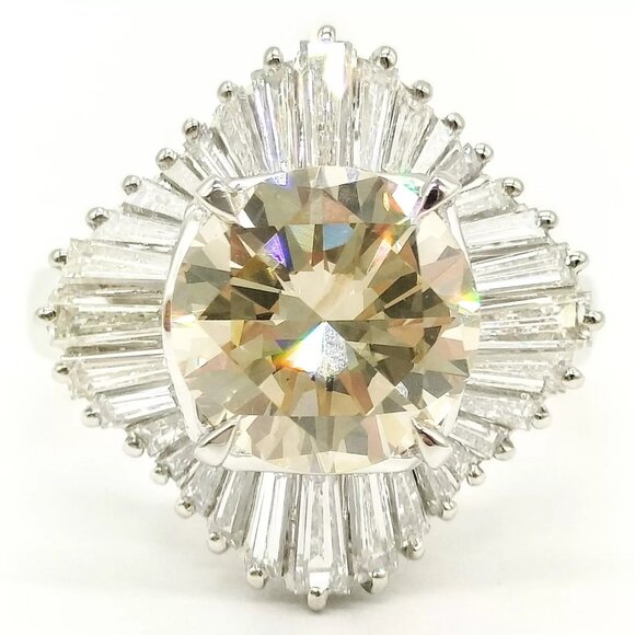 Jewelry Ring Diamond 3.3ct Platinum 3556722 - Picture 1 of 12